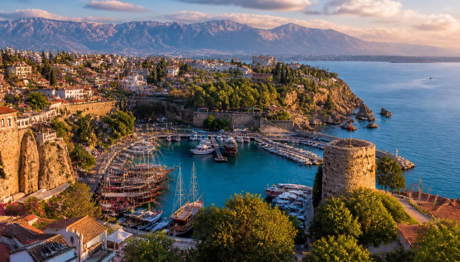 Antalya limanı ve Kaleiçi
